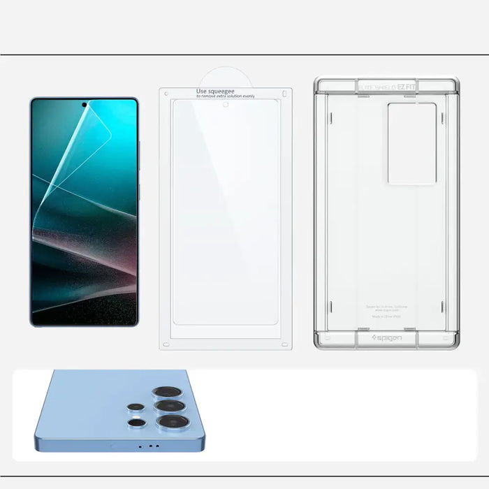 Spigen Elite Shield EZ FIT Hybrid Glass for Samsung Galaxy S25 Ultra - Transparent - Cell phone tempered