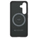 Spigen Enzo Aramid GP-FPS936PGABW Silicone Case with Built-in MagFit Ring for Samsung Galaxy S25+ - Black - Cell phone
