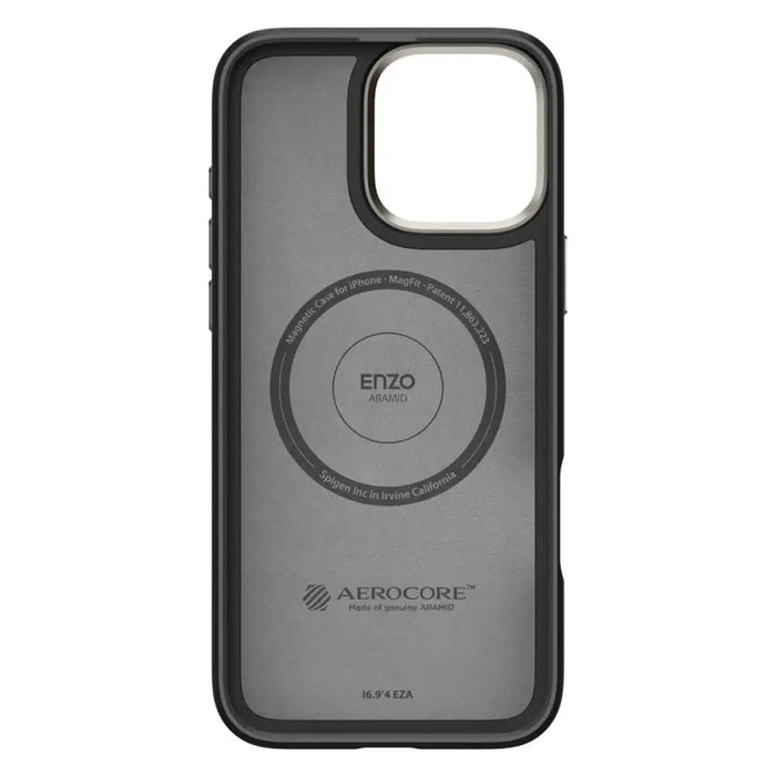Spigen Enzo Aramid Mag Case with MagSafe for iPhone 16 Pro - Matte Black - Cell phone cases and covers<<<HurtelXML