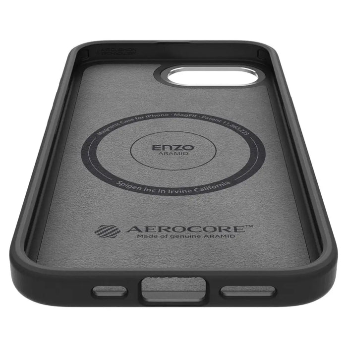 Spigen Enzo Aramid MagSafe iPhone 16e Case - Black - Cell phone cases and covers<<<HurtelXML
