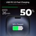 Spigen Essential EE201EU USB-C 20W Wall Charger - Black - Cell phone USB charger<<<HurtelXML