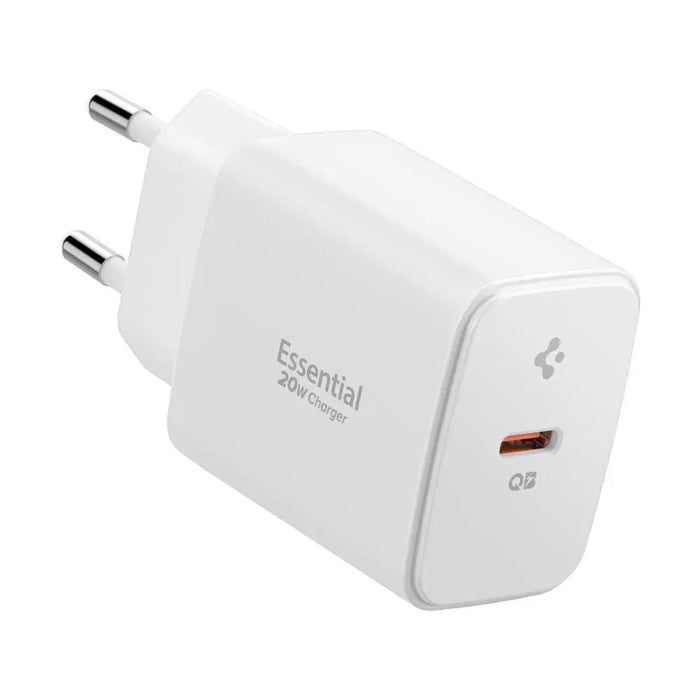 Spigen Essential EE201EU USB-C 20W Wall Charger - White - Cell phone USB charger<<<HurtelXML