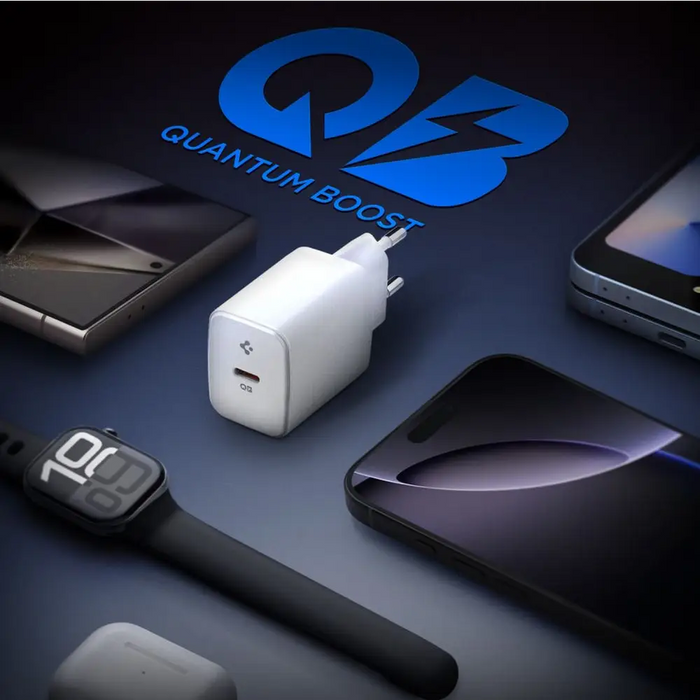 Spigen Essential EE201EU USB-C 20W Wall Charger - White - Cell phone USB charger<<<HurtelXML