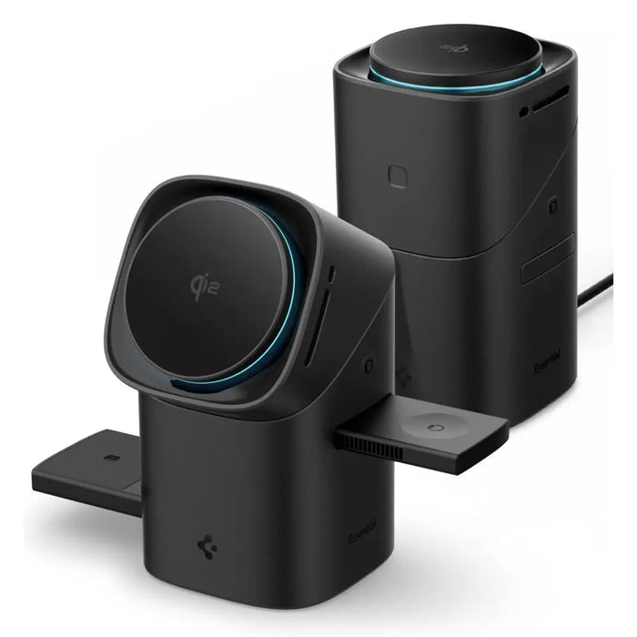 Spigen Essential EF223MS 3-in-1 QI2 Wireless Charger - Black - Cell phone USB charger<<<HurtelXML