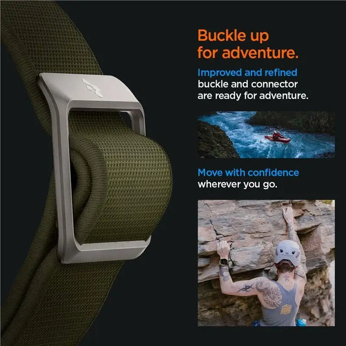 Spigen Fit Lite Ultra Strap for Apple Watch 4 / 5 / 6 / 7 / 8 / SE / Ultra (42/44/45/49 mm) - Green - Cell phone cases