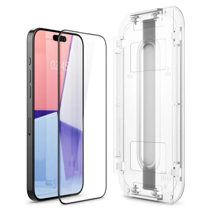 Spigen Glas.tR EZ Fit FC Tempered Glass for iPhone 15 Pro Max - Black - Cell phone tempered glass<<<HurtelXML