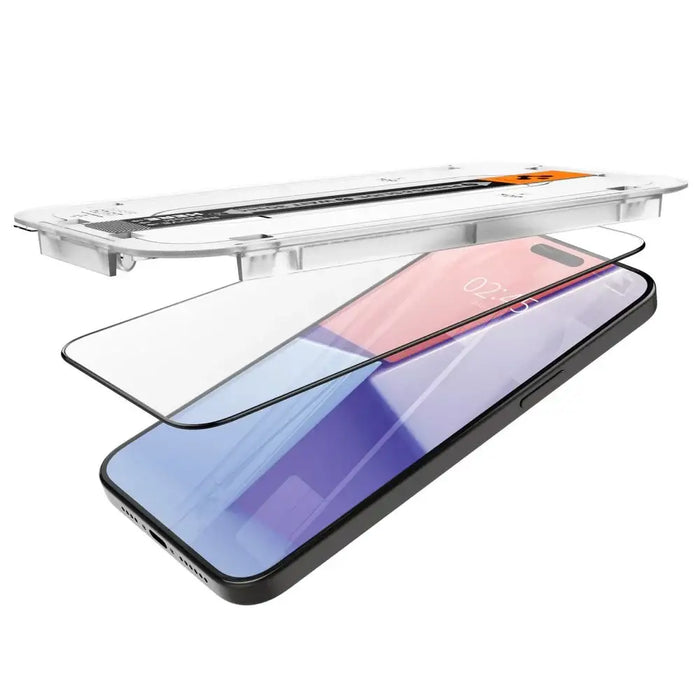 Spigen Glas.tR EZ Fit FC Tempered Glass for iPhone 15 Pro Max - Black - Cell phone tempered glass<<<HurtelXML