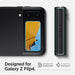 Spigen Glas.tR EZ Fit FC Tempered Glass with Hinge Film for Samsung Galaxy Z Flip 4 - Black 2 pcs. - Cell phone
