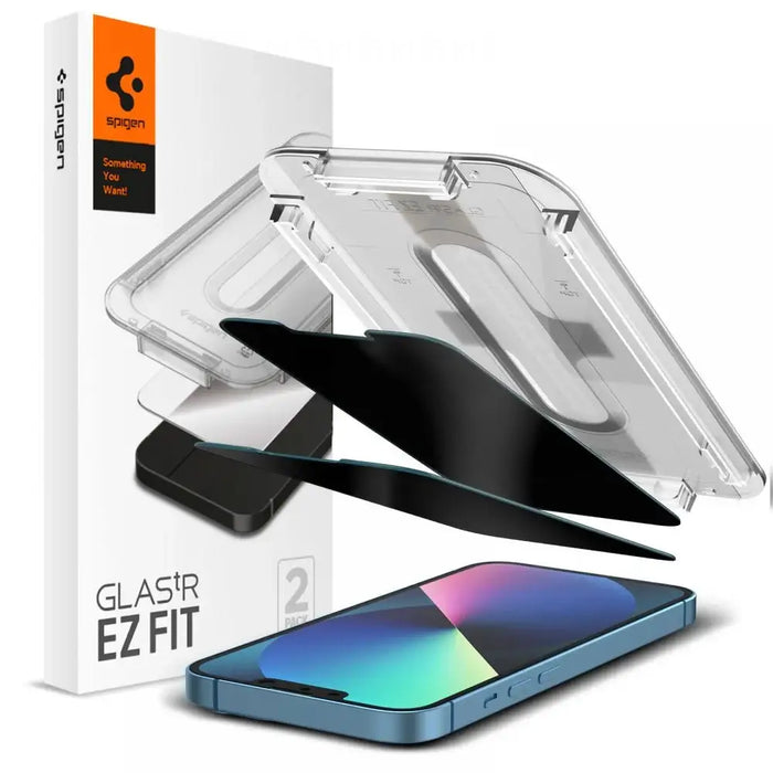Spigen Glas.tR EZ Fit Privacy Tempered Glass for iPhone 13 Pro Max - 2 pcs. - Cell phone tempered glass<<<HurtelXML