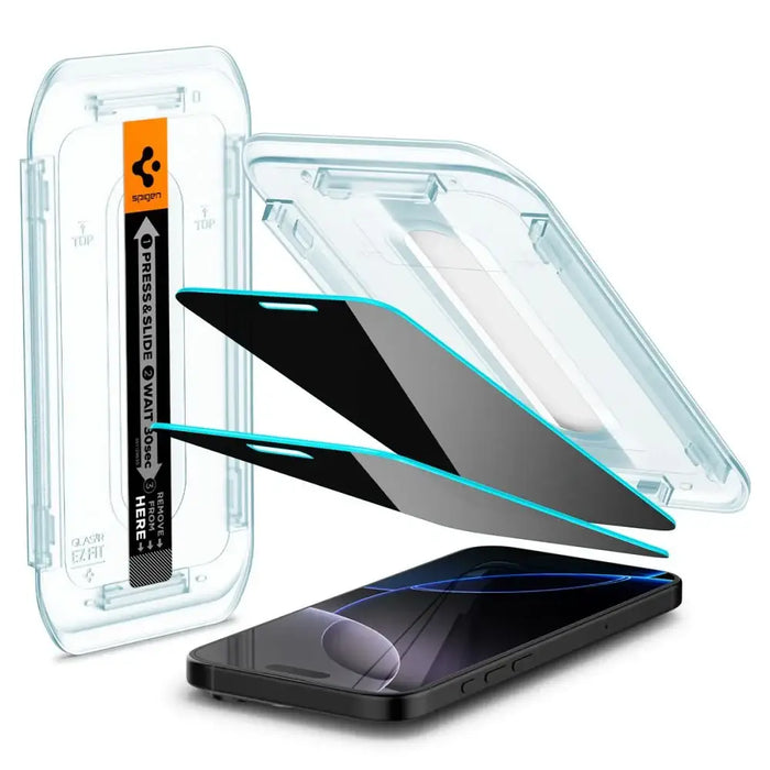 Spigen Glas.tR EZ Fit Privacy Tempered Glass for iPhone 16 Pro - 2 pcs. - Cell phone tempered glass<<<HurtelXML