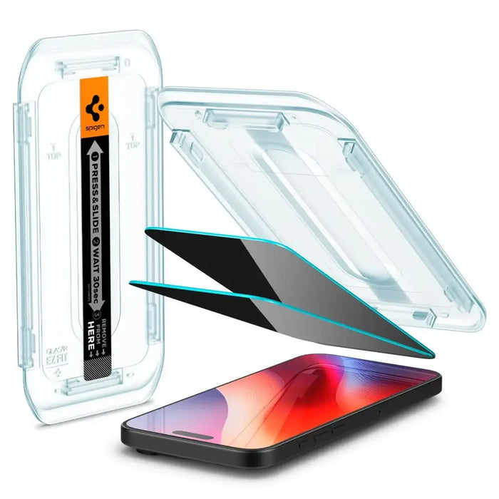 Spigen Glas.tR EZ Fit Privacy Tempered Glass for iPhone 16 Pro Max - 2 pcs. - Cell phone tempered glass<<<HurtelXML