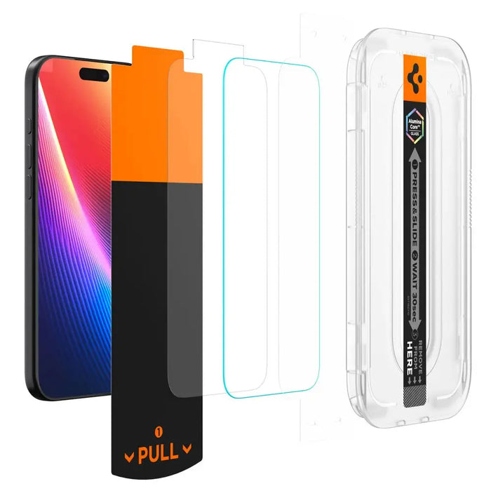 Spigen Glas.TR EZ Fit Pro Tempered Glass for iPhone 16 Pro Max / 17 Pro Max - Transparent - Cell phone tempered