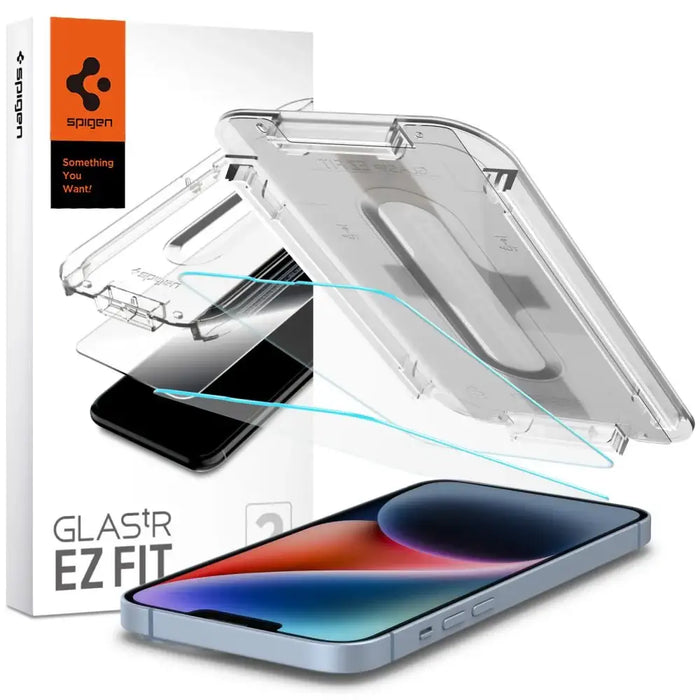 Spigen Glas.tR EZ Fit Tempered Glass for iPhone 13 / 13 Pro / 14 / 16e - 2 pcs. - Cell phone tempered glass<<<HurtelXML