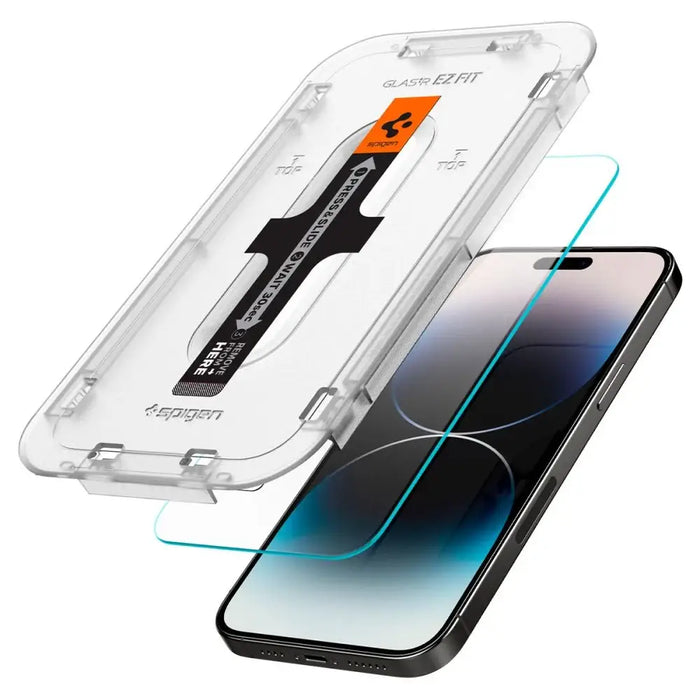Spigen Glas.tR EZ Fit tempered glass for iPhone 14 Pro - 2 pcs. - Cell phone tempered glass<<<HurtelXML