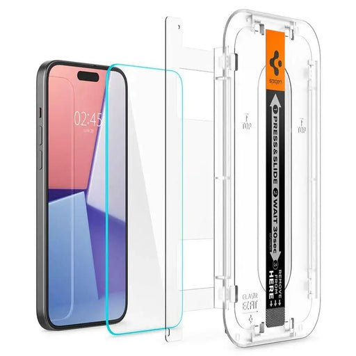 Spigen Glas.tR EZ Fit Tempered Glass for iPhone 15 Plus / 16 Plus - 2 pcs. - Cell phone tempered glass<<<HurtelXML