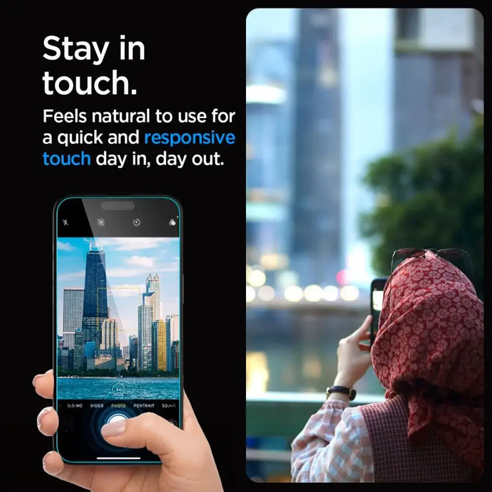 Spigen Glas.tR EZ Fit tempered glass for iPhone 15 Pro Max - 2 pcs. - Cell phone tempered glass<<<HurtelXML