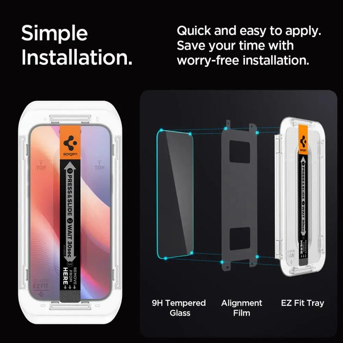 Spigen Glas.tR EZ Fit Tempered Glass for iPhone 16 Pro Max - Cell phone tempered glass<<<HurtelXML