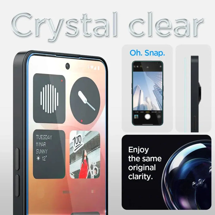 Spigen Glas.tR EZ Fit Tempered Glass for Nothing Phone 3A / 3A Pro - Transparent - Cell phone tempered glass<<<HurtelXML