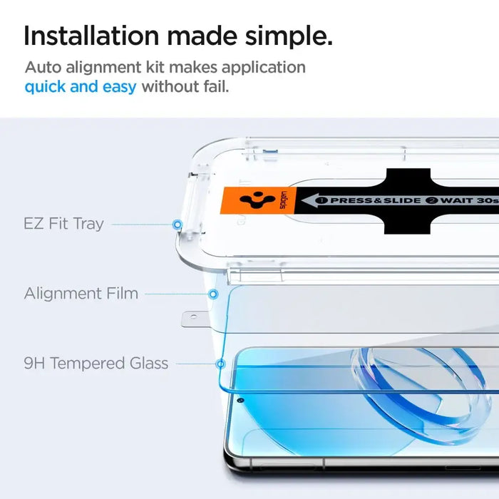 Spigen Glas.tR EZ Fit Tempered Glass for Samsung Galaxy S23 - 2 pcs. - Cell phone tempered glass<<<HurtelXML