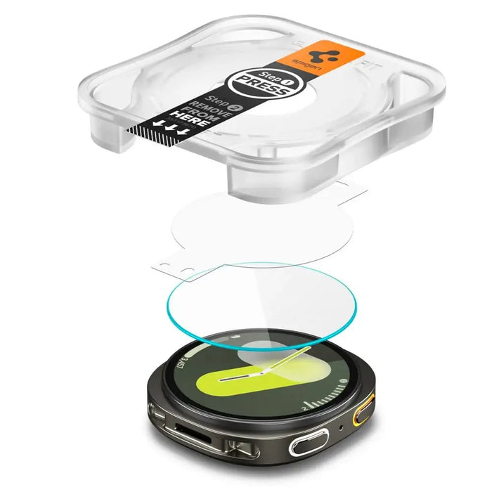 Spigen Glas.TR ”Ez-Fit” Tempered Glass for Samsung Galaxy Watch 8 44mm - Transparent - Cell phone tempered