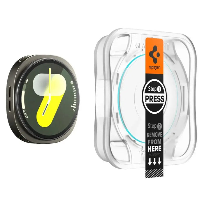 Spigen Glas.TR ”Ez-Fit” Tempered Glass for Samsung Galaxy Watch 8 44mm - Transparent - Cell phone tempered