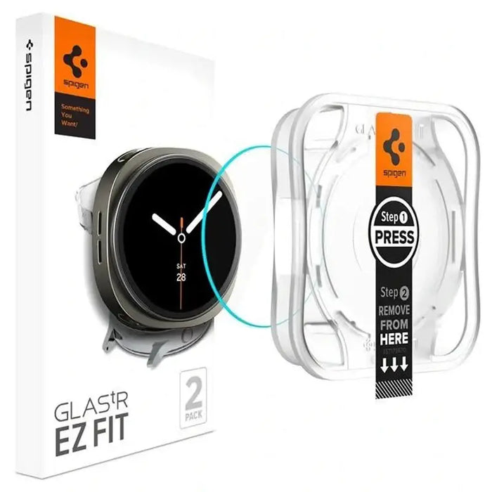 Spigen Glas.TR ”Ez-Fit” Tempered Glass for Samsung Galaxy Watch 8 44mm - Transparent - Cell phone tempered