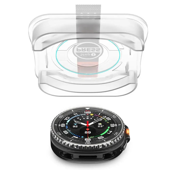 Spigen Glas.TR ”Ez-Fit” Tempered Glass for Samsung Galaxy Watch 8 46mm - Transparent - Cell phone tempered