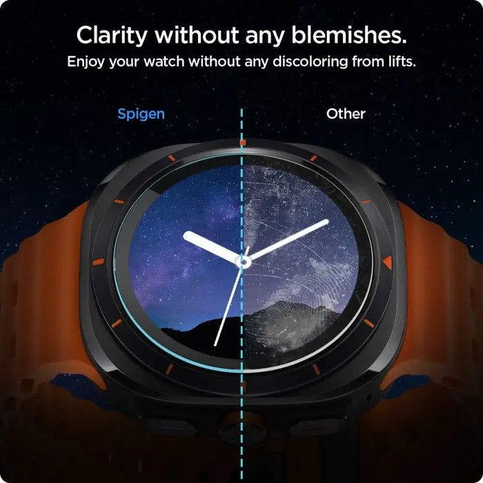 Spigen Glas.TR EZ Fit Tempered Glass for Samsung Galaxy Watch Ultra (47mm) - Clear (2-pack) - Cell phone tempered