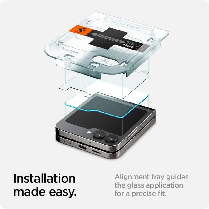 Spigen Glas.tR EZ Fit Tempered Glass for Samsung Galaxy Z Flip 6 - 2 pcs. - Cell phone tempered glass<<<HurtelXML