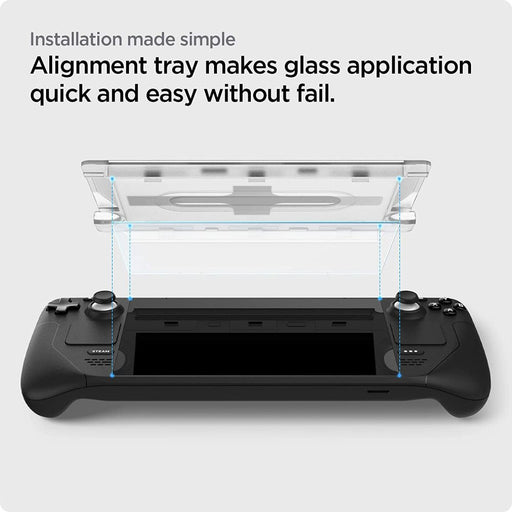 Spigen Glas.tR EZ Fit Tempered Glass for Steam Deck - Gaming accessories<<<HurtelXML