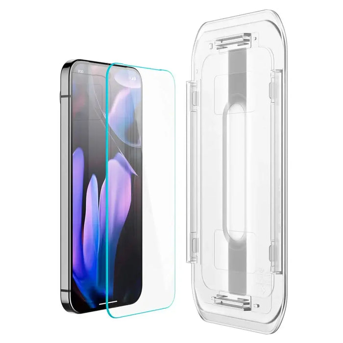 Spigen Glas.tR EZ Fit Tempered Glass with Applicator for Google Pixel 9 / 9 Pro (2 pcs.) - Cell phone tempered