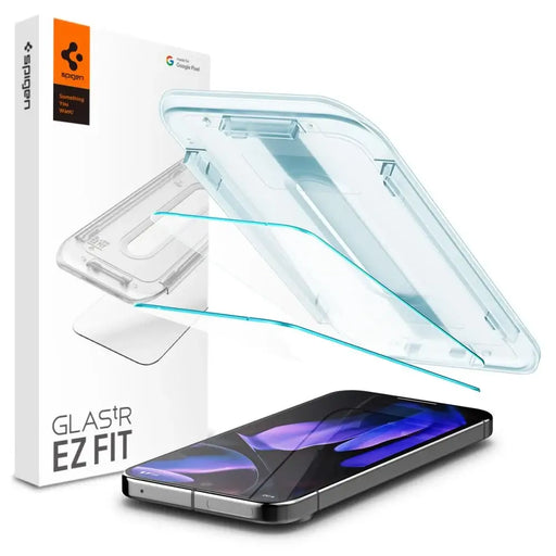 Spigen Glas.tR EZ Fit Tempered Glass with Applicator for Google Pixel 9 / 9 Pro (2 pcs.) - Cell phone tempered