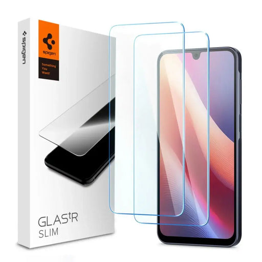 Spigen Glas.tR Slim 2-Pack Tempered Glass for Samsung Galaxy A16 4G / 5G - Transparent - Cell phone tempered