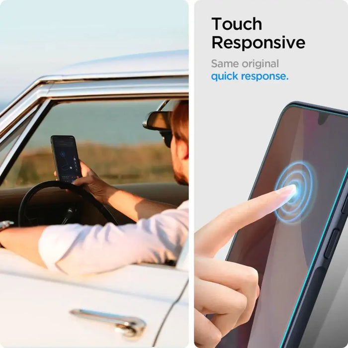 Spigen Glas.tR Slim 2-Pack Tempered Glass for Samsung Galaxy A16 4G / 5G - Transparent - Cell phone tempered