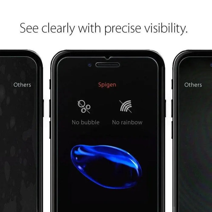 Spigen Glas.tR Slim Tempered Glass for iPhone 7 / 8 / SE 2020 / 2022 - Cell phone tempered glass<<<HurtelXML
