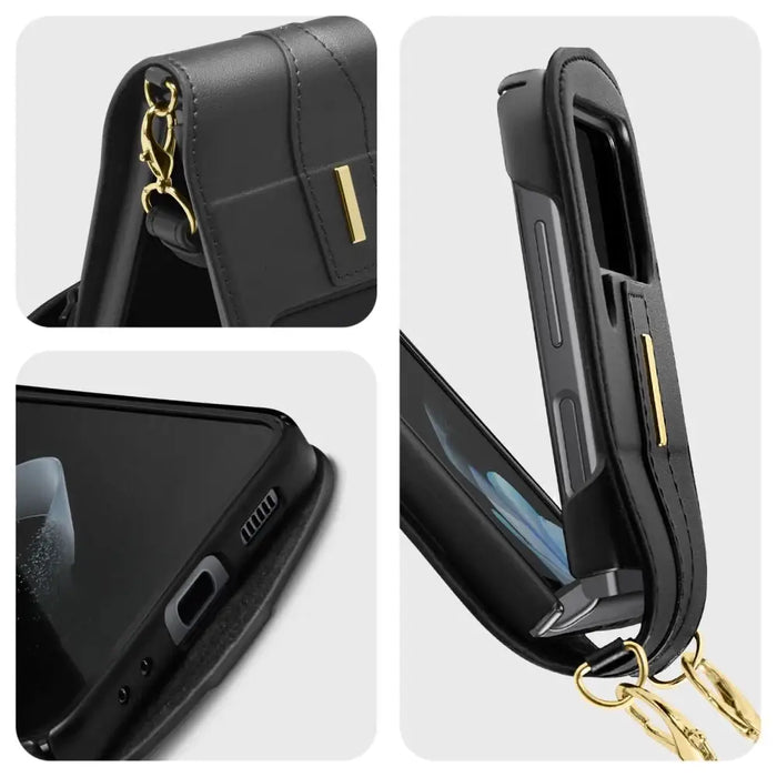 Spigen Linear Calin Case for Samsung Galaxy Z Flip 4 - Black - Cell phone cases and covers<<<HurtelXML