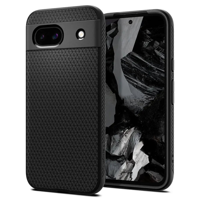 Spigen Liquid Air Case for Google Pixel 8A - Matte Black - Cell phone cases and covers<<<HurtelXML