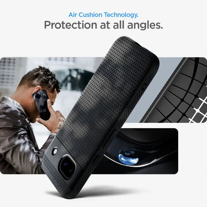 Spigen Liquid Air Case for Google Pixel 8A - Matte Black - Cell phone cases and covers<<<HurtelXML