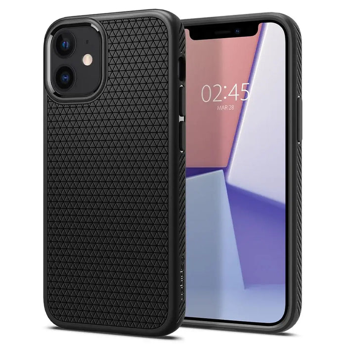Spigen Liquid Air Case for iPhone 12 mini - Matte Black - Cell phone cases and covers<<<HurtelXML