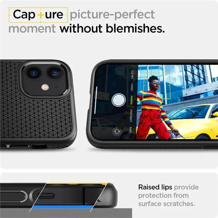 Spigen Liquid Air Case for iPhone 12 mini - Matte Black - Cell phone cases and covers<<<HurtelXML