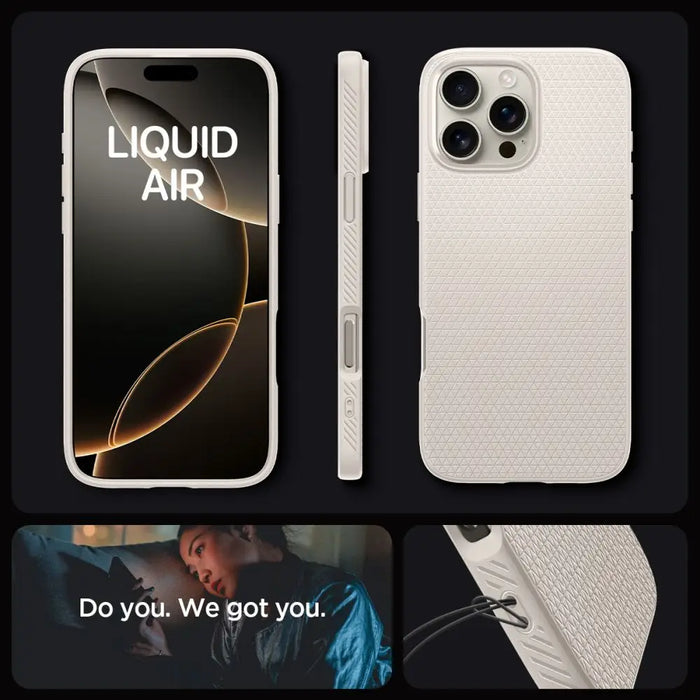Spigen Liquid Air Case for iPhone 16 Pro Max - Titanium - Cell phone cases and covers<<<HurtelXML