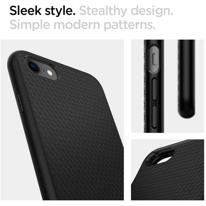 Spigen Liquid Air Case for iPhone 7 / 8 / SE 2020 / SE 2022 - Black - Cell phone cases and covers<<<HurtelXML