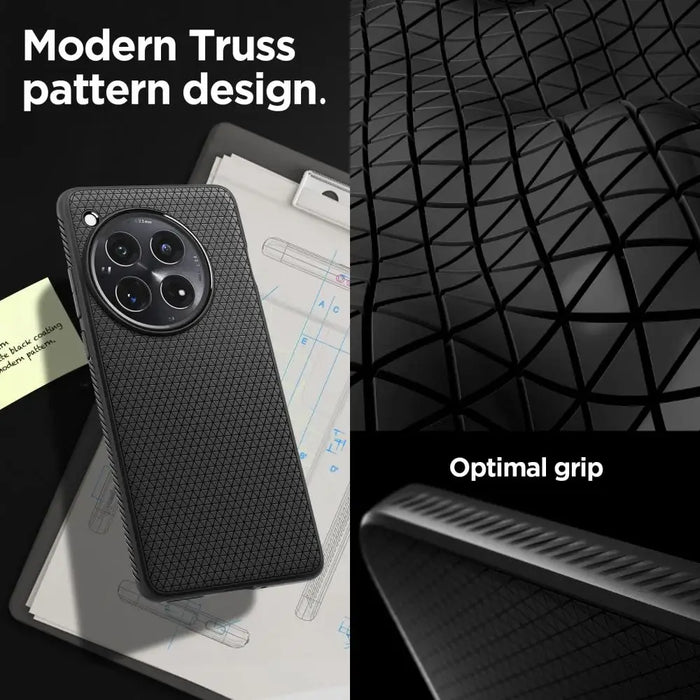 Spigen Liquid Air case for OnePlus 12 - black - Cell phone cases and covers<<<HurtelXML