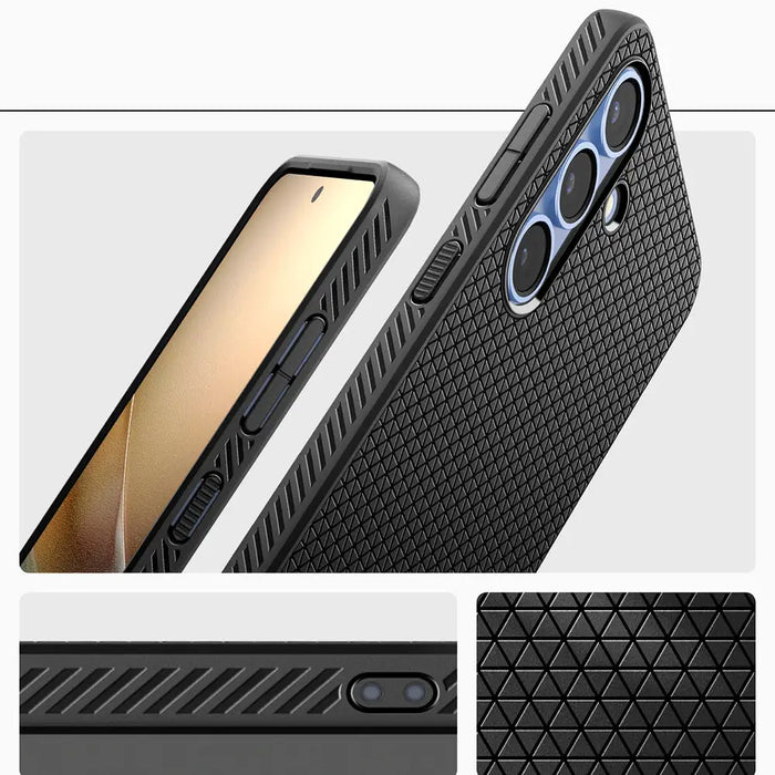 Spigen Liquid Air Case for Samsung Galaxy S25 - Matte Black - Cell phone cases and covers<<<HurtelXML