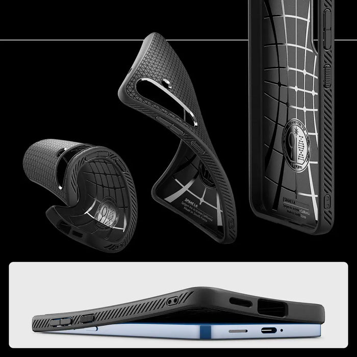 Spigen Liquid Air Case for Samsung Galaxy S25 - Matte Black - Cell phone cases and covers<<<HurtelXML