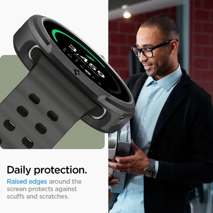 Spigen Liquid Air Case for Samsung Galaxy Watch 8 40mm - Matte Black - Cell phone cases and covers<<<HurtelXML
