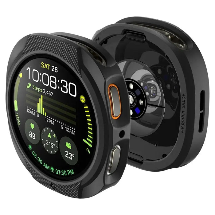 Spigen Liquid Air Case for Samsung Galaxy Watch 8 44mm - Matte Black - Cell phone cases and covers<<<HurtelXML