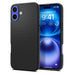 Spigen Liquid Air iPhone 16 Case - Black - Cell phone cases and covers<<<HurtelXML