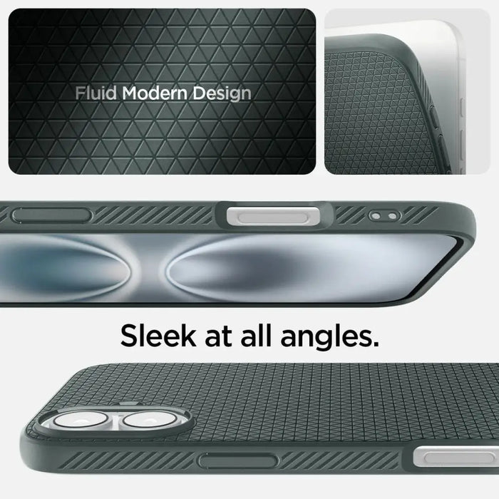 Spigen Liquid Air iPhone 16 Case - Green - Cell phone cases and covers<<<HurtelXML