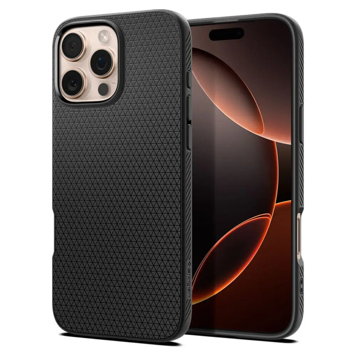 Spigen Liquid Air iPhone 16 Pro Case - Black - Cell phone cases and covers<<<HurtelXML